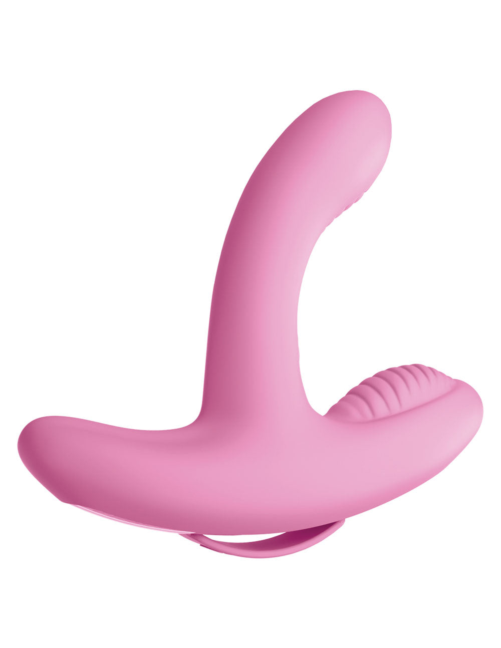 Threesome Rock n' Grind Silicone Vibrator - Pink
