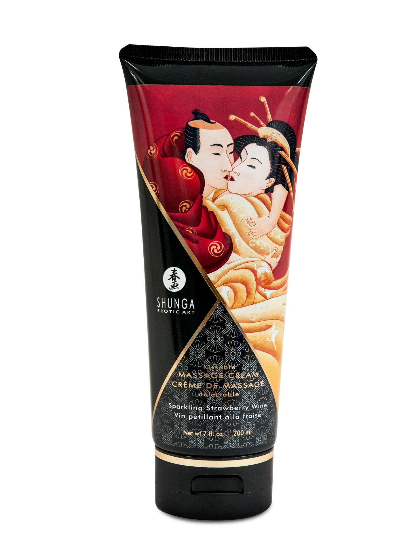 Kissable Massage Cream - Sparkling Strawberry Wine - 7 Fl. Oz. / 200 ml SHU4108