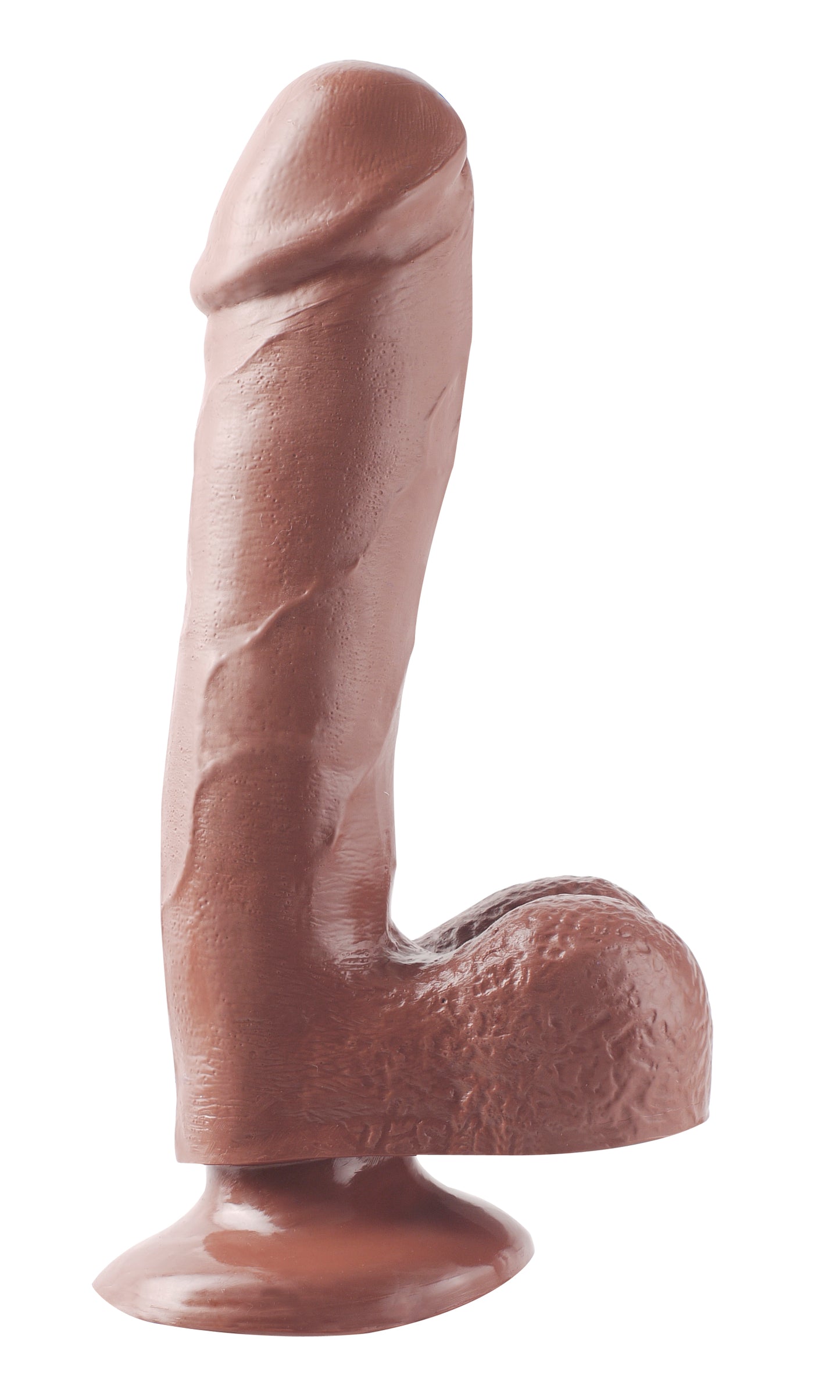 Basix Rubber Works - 7.5 Inch Dong With Suction Cup - Brown PD4221-29