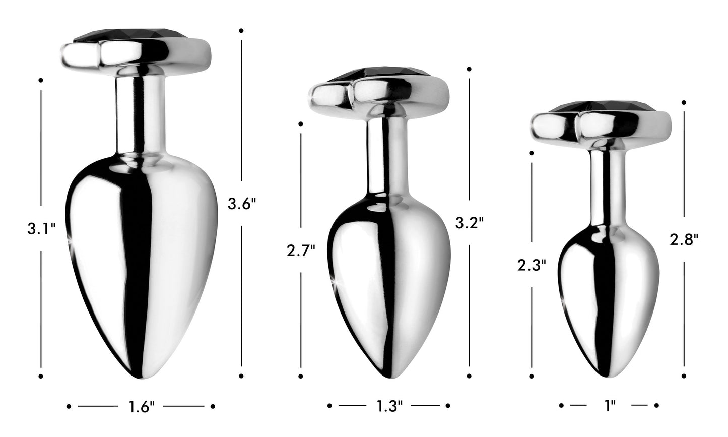 Black Heart Gem Anal Plug - Small BTYS-AG476S