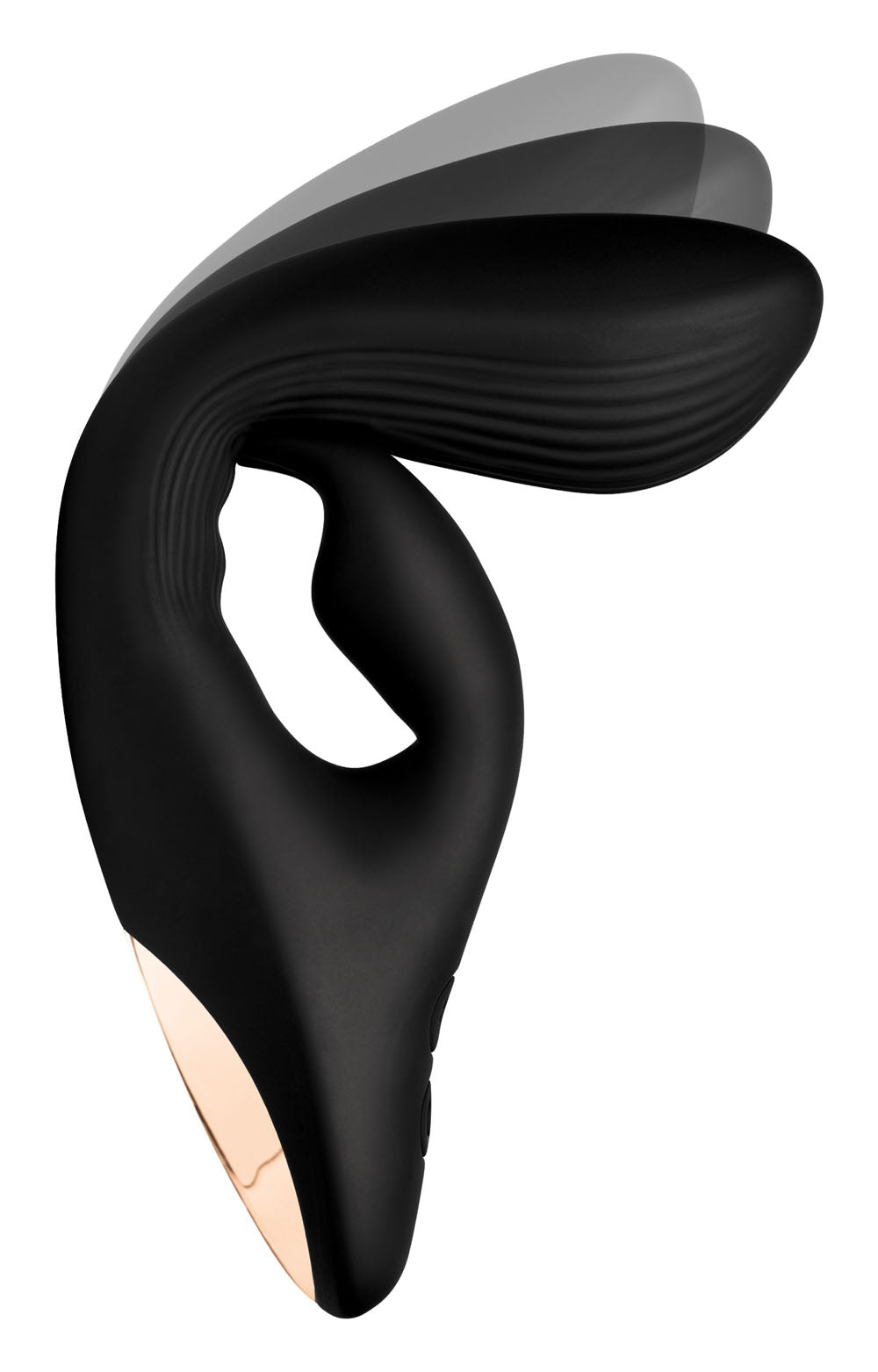 7x Bendable Silicone Rabbit Vibrator - Black WNDR-AG281