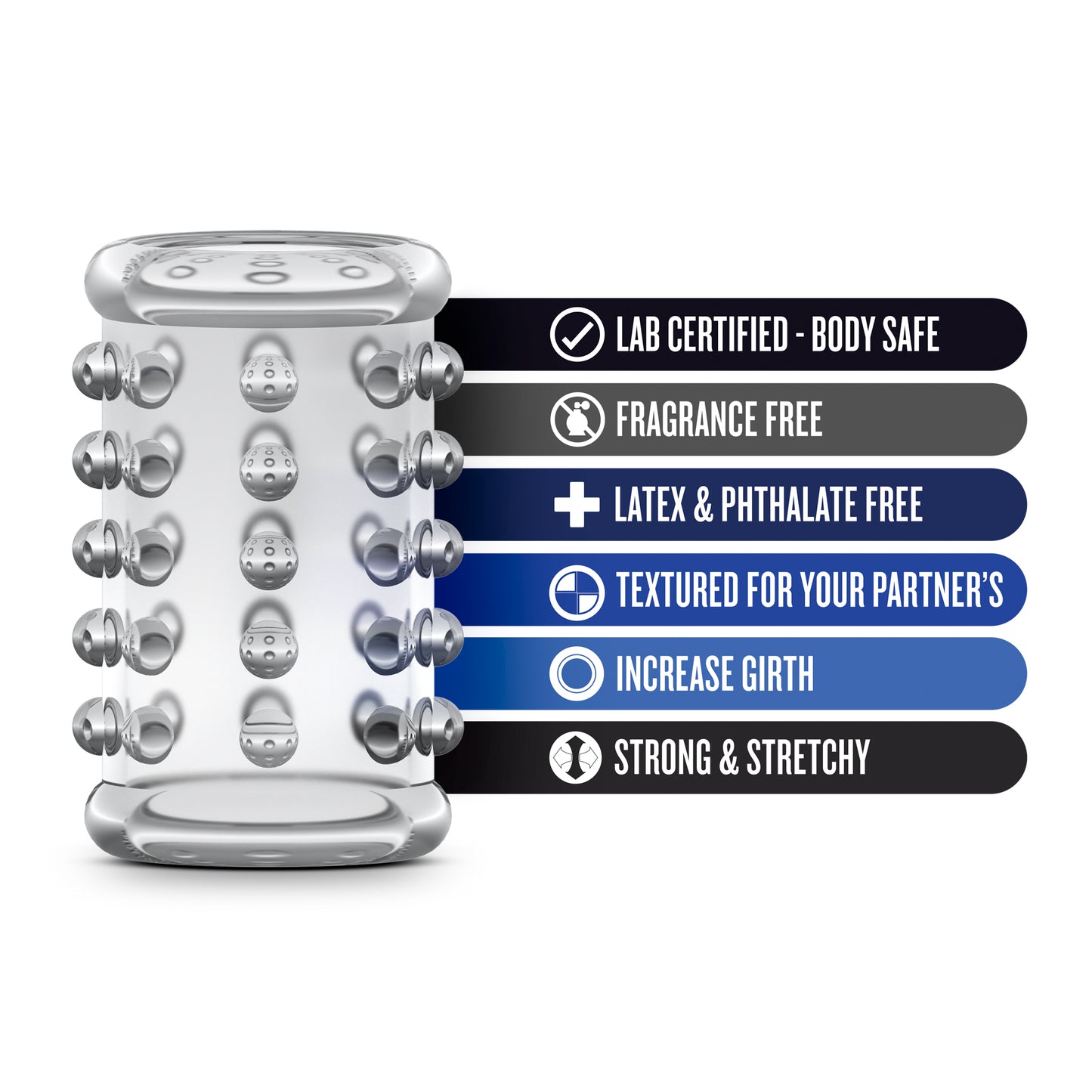 Stay Hard Cock Sleeve 02 - Clear BL-00202