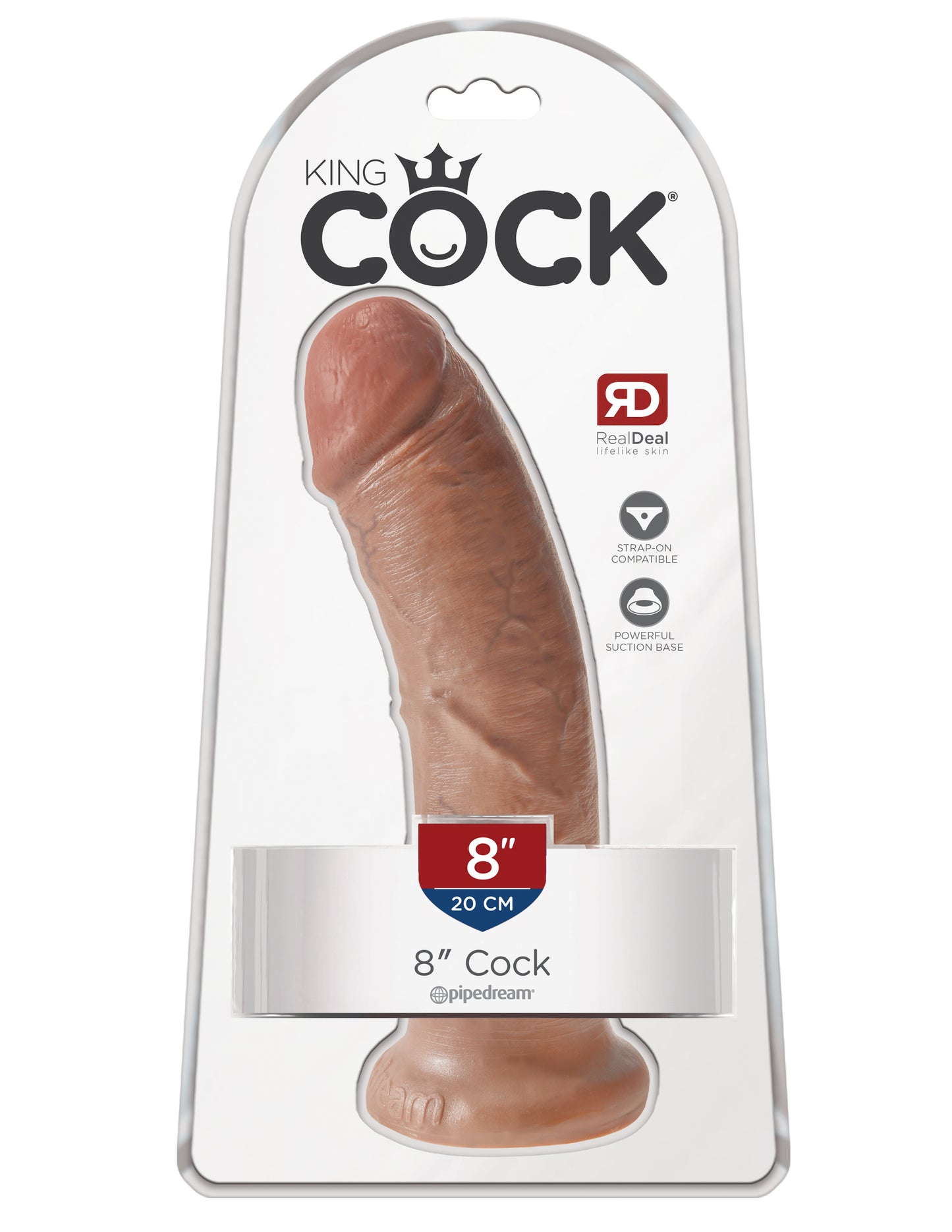 King Cock 8" Cock - Tan PD5503-22