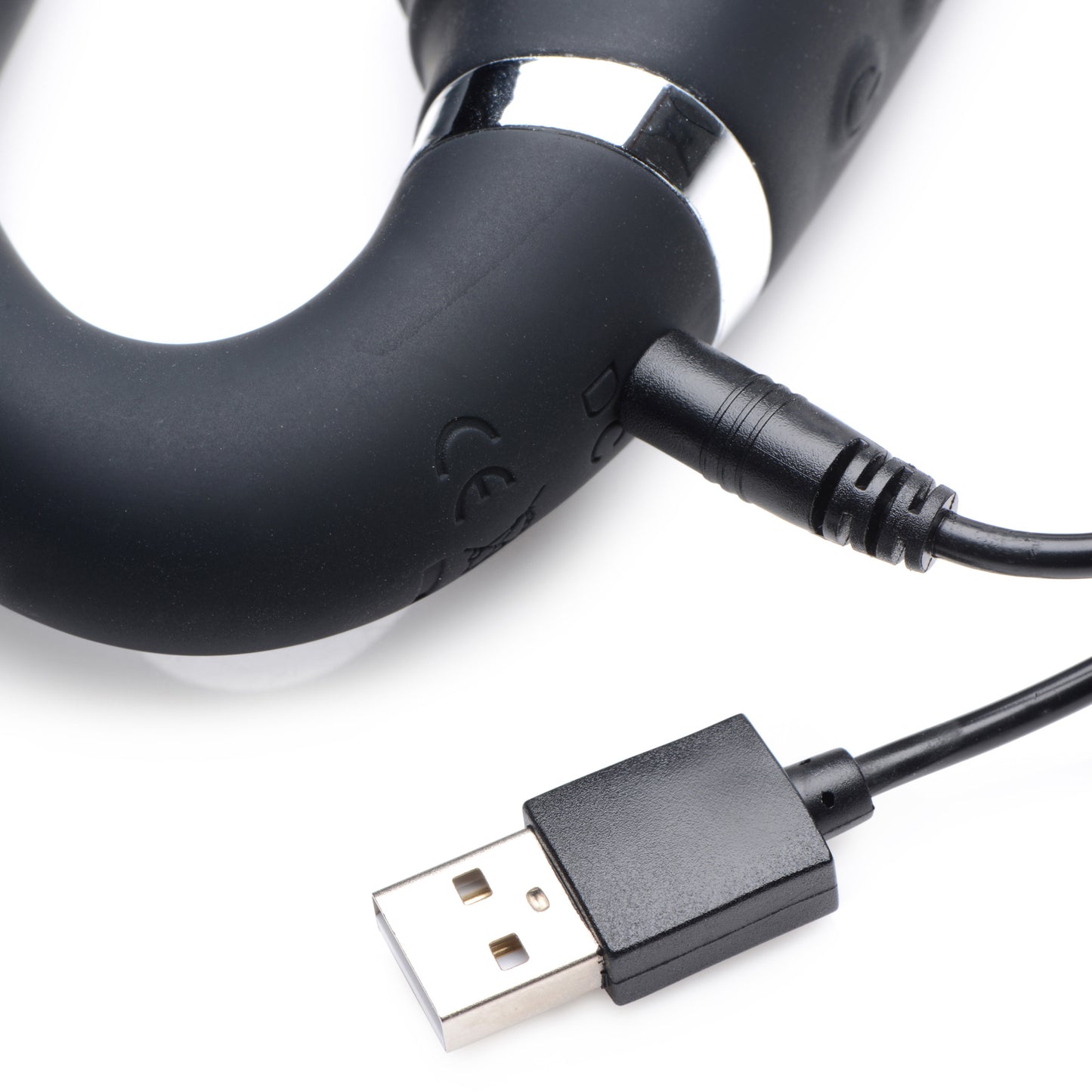 10x Mighty Rider Vibrating Strapless Strap-on Black SU-AG557-BLK