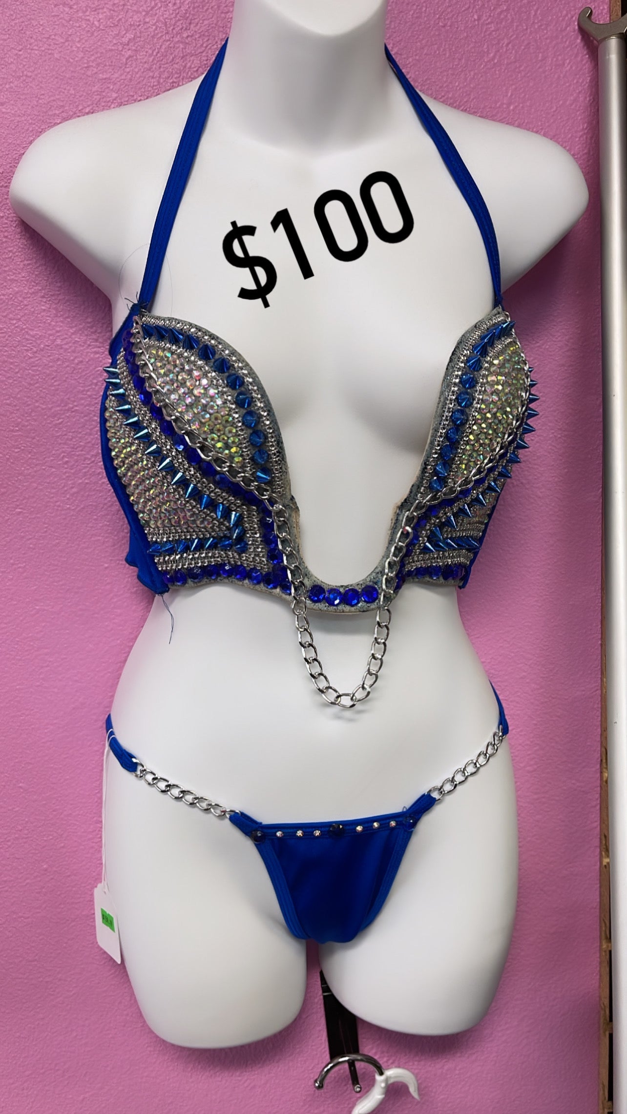 Rhinestone U Bra