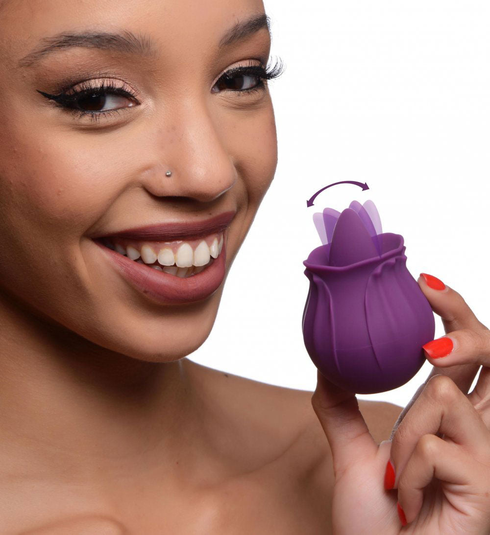 Inmi - Bloomgasm Wild Violet Licking Silicone Stimulator - Violet INM-AG777