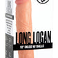 Long Logan 10 Inch Dildo With Balls - Light