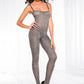 Metallic Python Look Bodysuit - One Size -  -  Silver