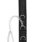 Velcro Collar With Nipple Clamps - Black