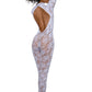 Gloved Bodystocking Dmnd - Os - White