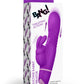 Thrusting Silicone Rabbit Vibrator - Purple