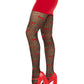 Polka Dot Cherry Tights - One Size - Black