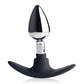 Dark Invader Metal and Silicone Anal Plug - Small