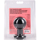 Round Butt Plug Large - Black