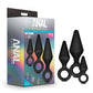 Anal Adventures - Platinum - Silicone Loop Plug  Kit - Black