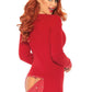 Brushed Rib Romper - Small/ Medium - Red