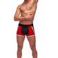 Retro Sport Panel Short- X-Large - Black/ Red