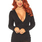 Brushed Rib Romper - Small/ Medium - Black