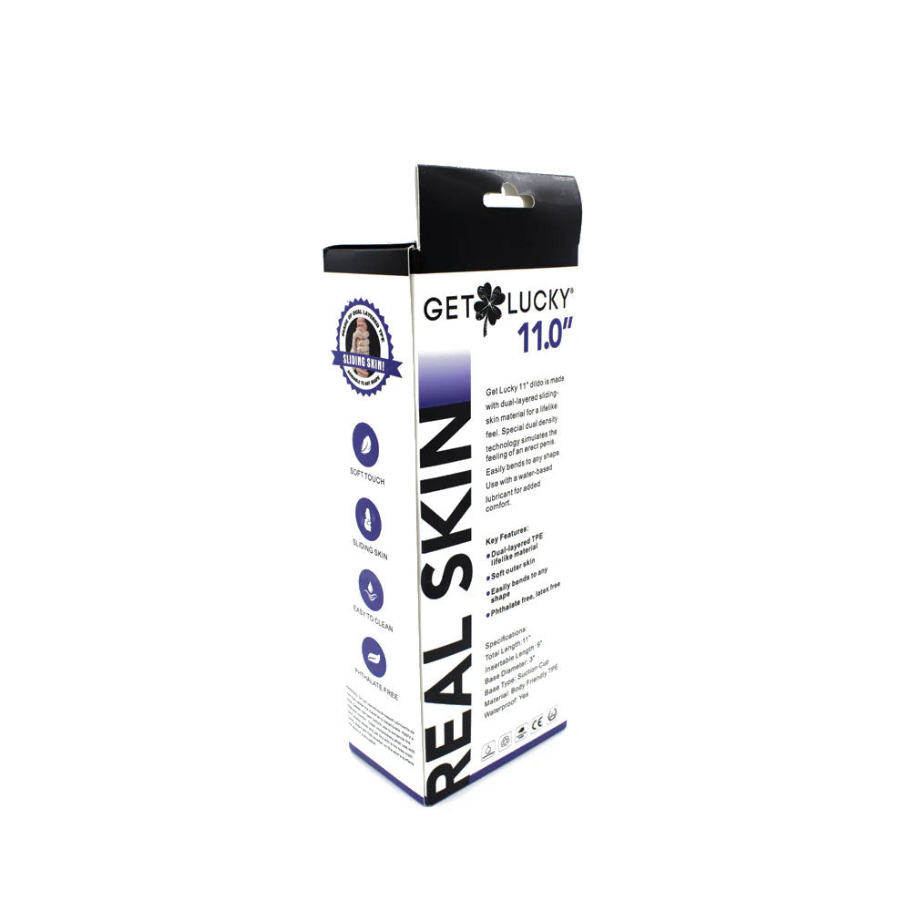 Real Skin 11 Dual Layer Dildo - Beige