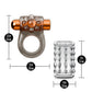Stay Hard Vibrating Cock Ring Set With Sleeve Textured Sheath