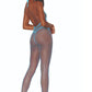 Diamond Net Bodystocking Dmd - Os - Turquoise