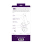 Diki Rechargeable Vibrating Dildo With Harness - Deep Purple