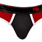 Retro Sport Panel Thong - S/ M - Red/ Black
