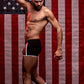 Retro Sport Panel Short- X-Large - Black/ Red