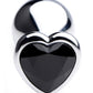 Black Heart Gem Anal Plug - Medium