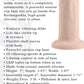 6 Inch Girthy Vibrating Dong - Light