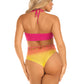 Ombre Halter Bodysuit - One Size - Sunset