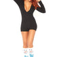 Brushed Rib Romper - Small/ Medium - Black