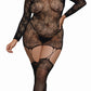 Versatile Garter Dress - Queen Size - Black