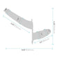 Silicone Strap on Harness Dildo With Internal Penetration - Black