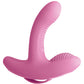 Threesome Rock n' Grind Silicone Vibrator - Pink