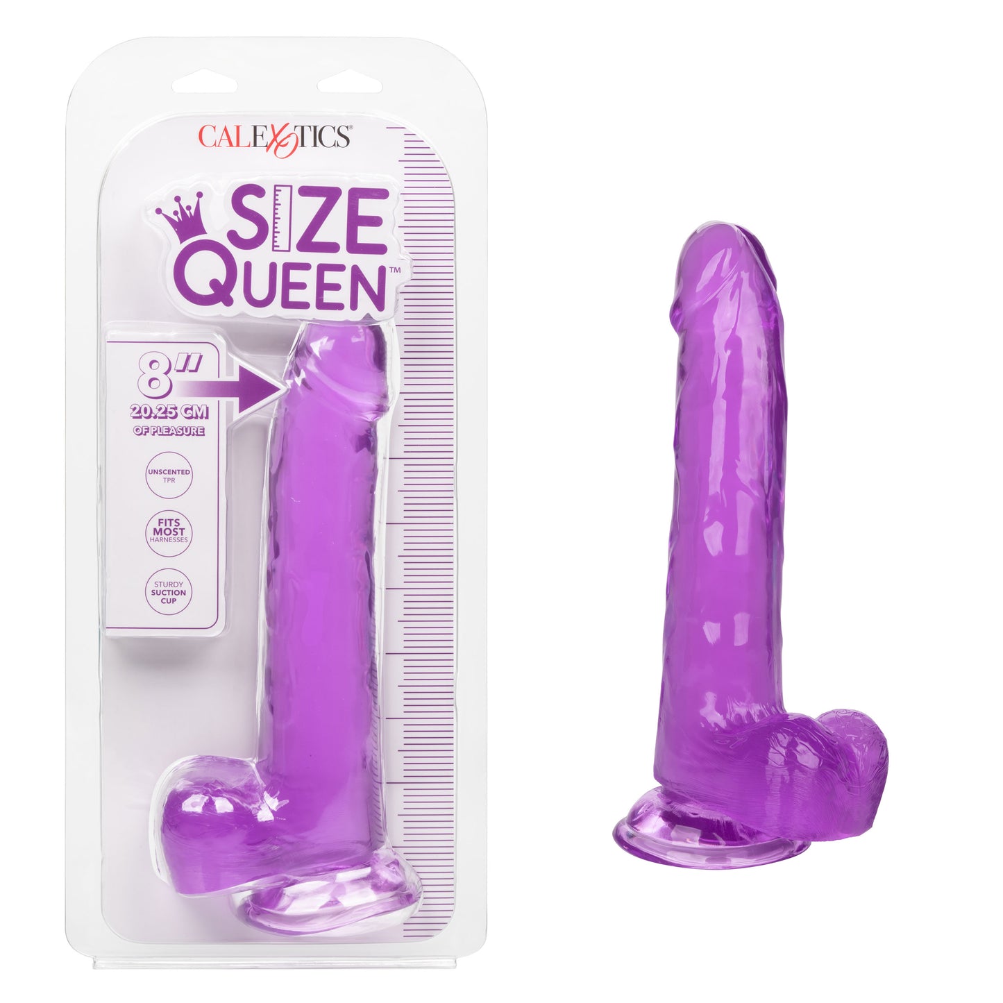 Size Queen 8 Inch - Purple