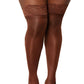Lace Top Thigh High - Queen Size - Espresso