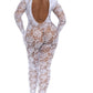 Gloved Bodystocking Dmnd - Qs - White