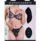 Hidden Pocket Strap on With Remote Control Vibrator - Black