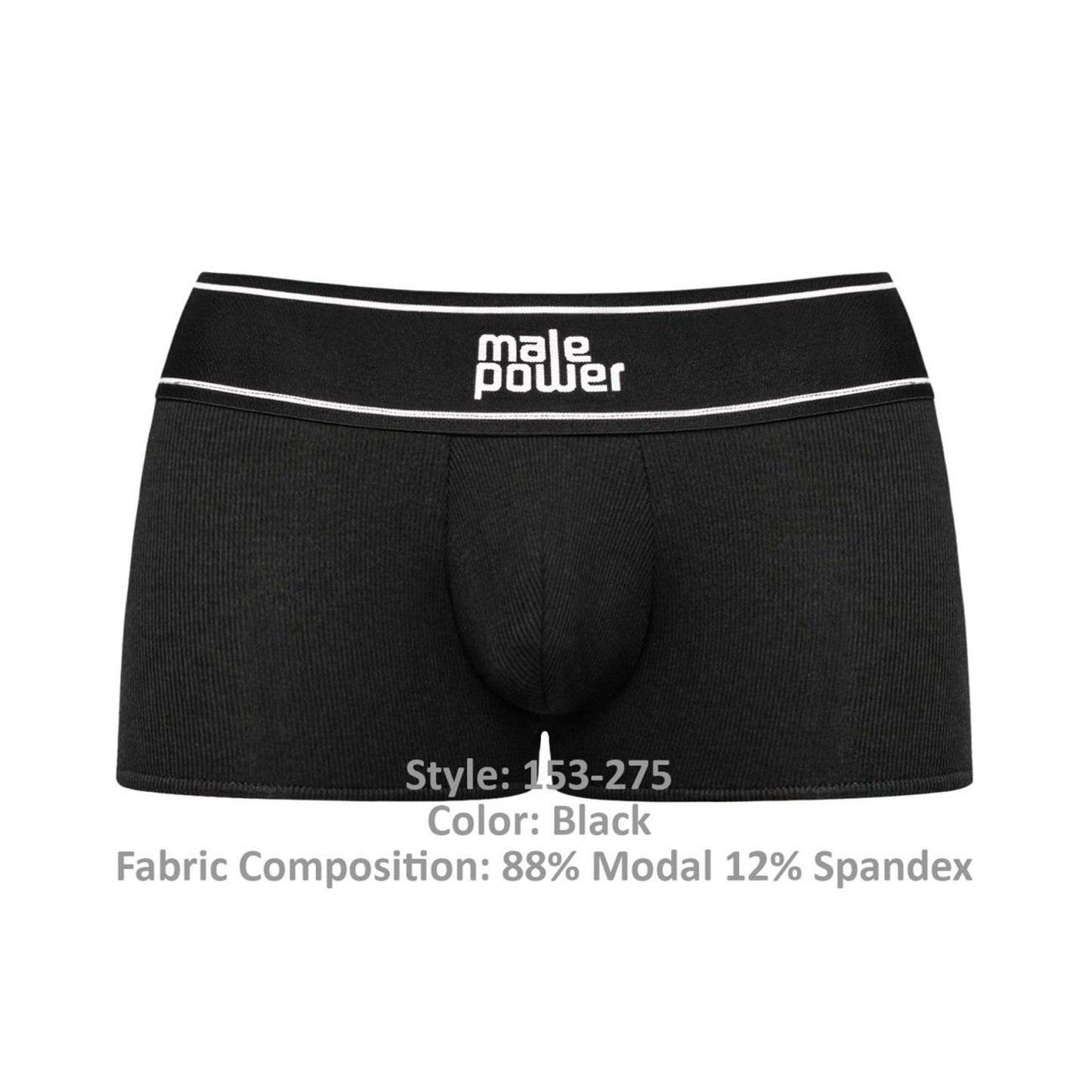Modal Rib Pouch Short - Large - Black