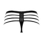 Cage Matte Cage Thong - L/ XL - Black