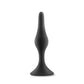 Anal Adventures Platinum - Silicone Beginner Plug - Small - Black