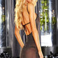 Vip Mini Dress - One Size - Black Metallic