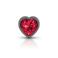 Red Heart Gem Anal Trainer Kit - Gunmetal