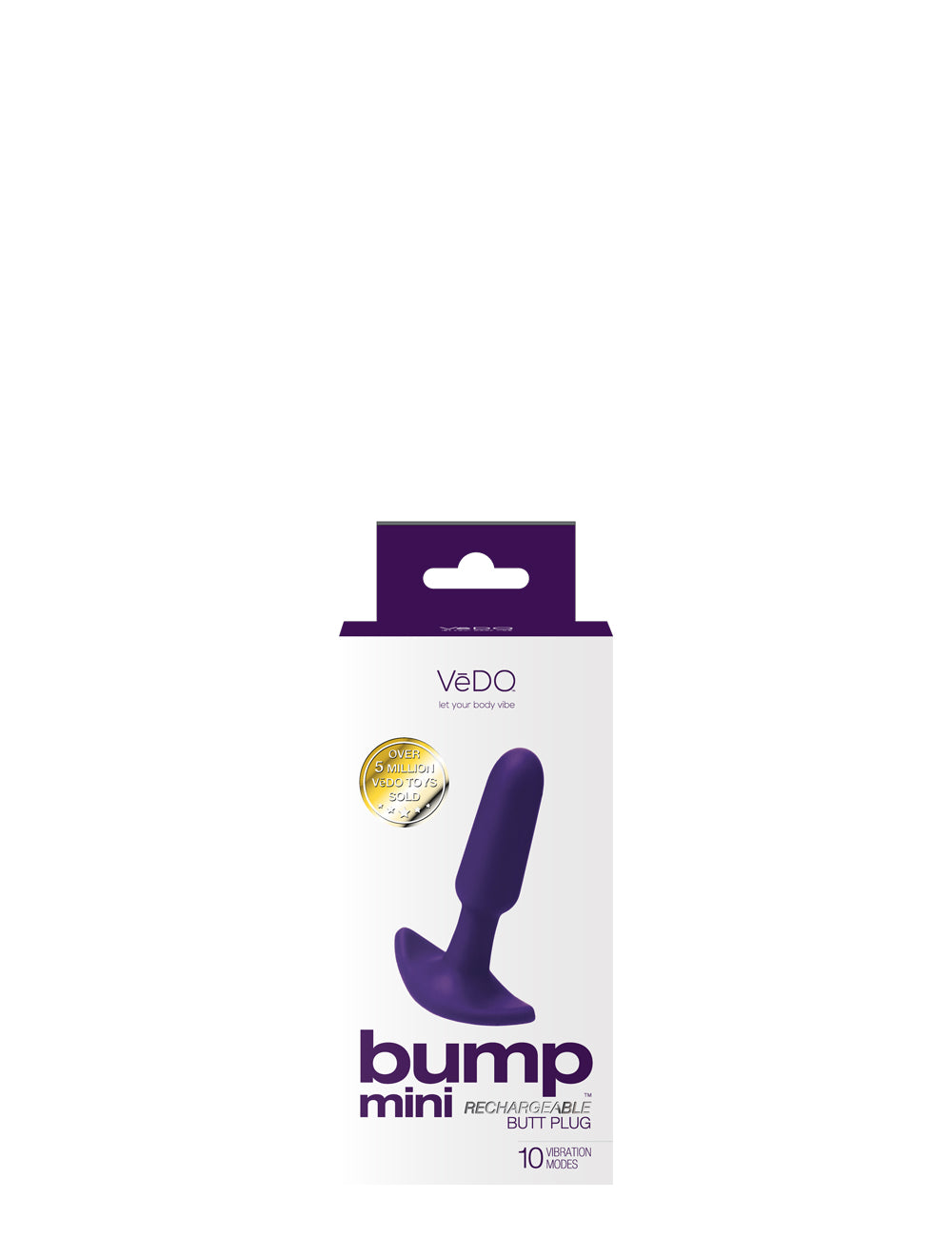 Bump Mini Rechargeable Anal Plug - Purple