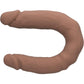 Silicone Studs Bend and Hold Dual Dong 16 Inch - Brown