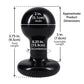 Round Butt Plug Small - Black