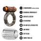 Stay Hard Vibrating Cock Ring Set With Sleeve Textured Sheath