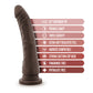 Dr. Skin Plus - 9 Inch Posable Dildo - Chocolate