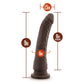 Dr. Skin Plus - 9 Inch Posable Dildo - Chocolate